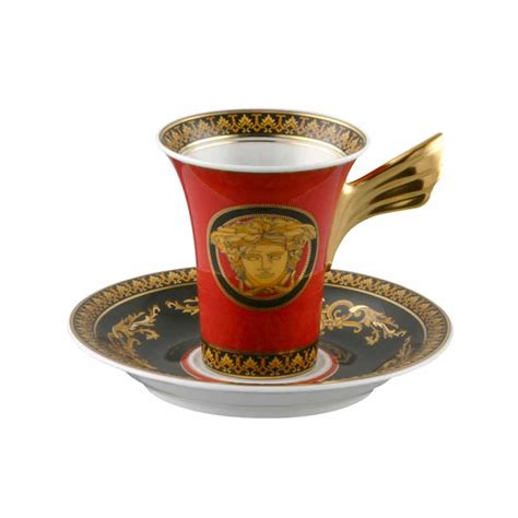 versace sammel porzellan medusa red